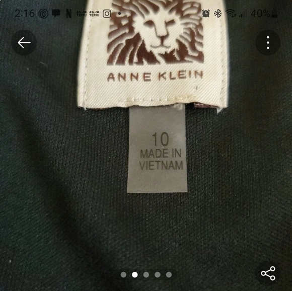 Anne Klein sz10 swing A- line Dress - Picture 3 of 3